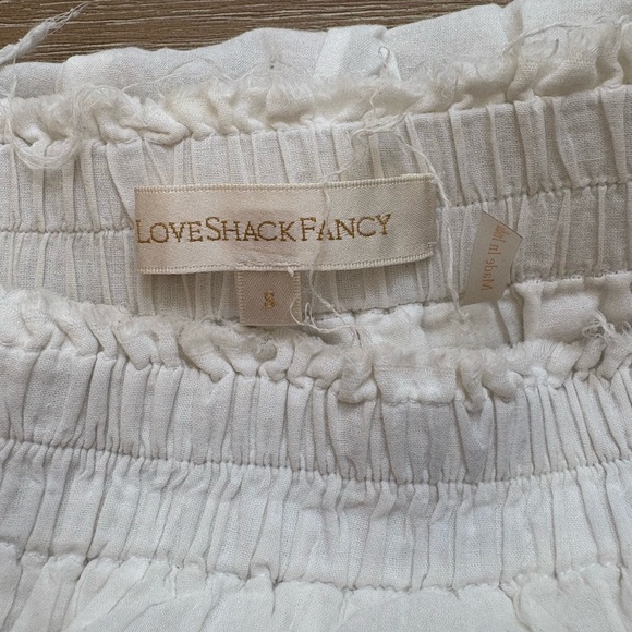 LoveShackFancy White Bubble Mini Skirt - Picture 2 of 2